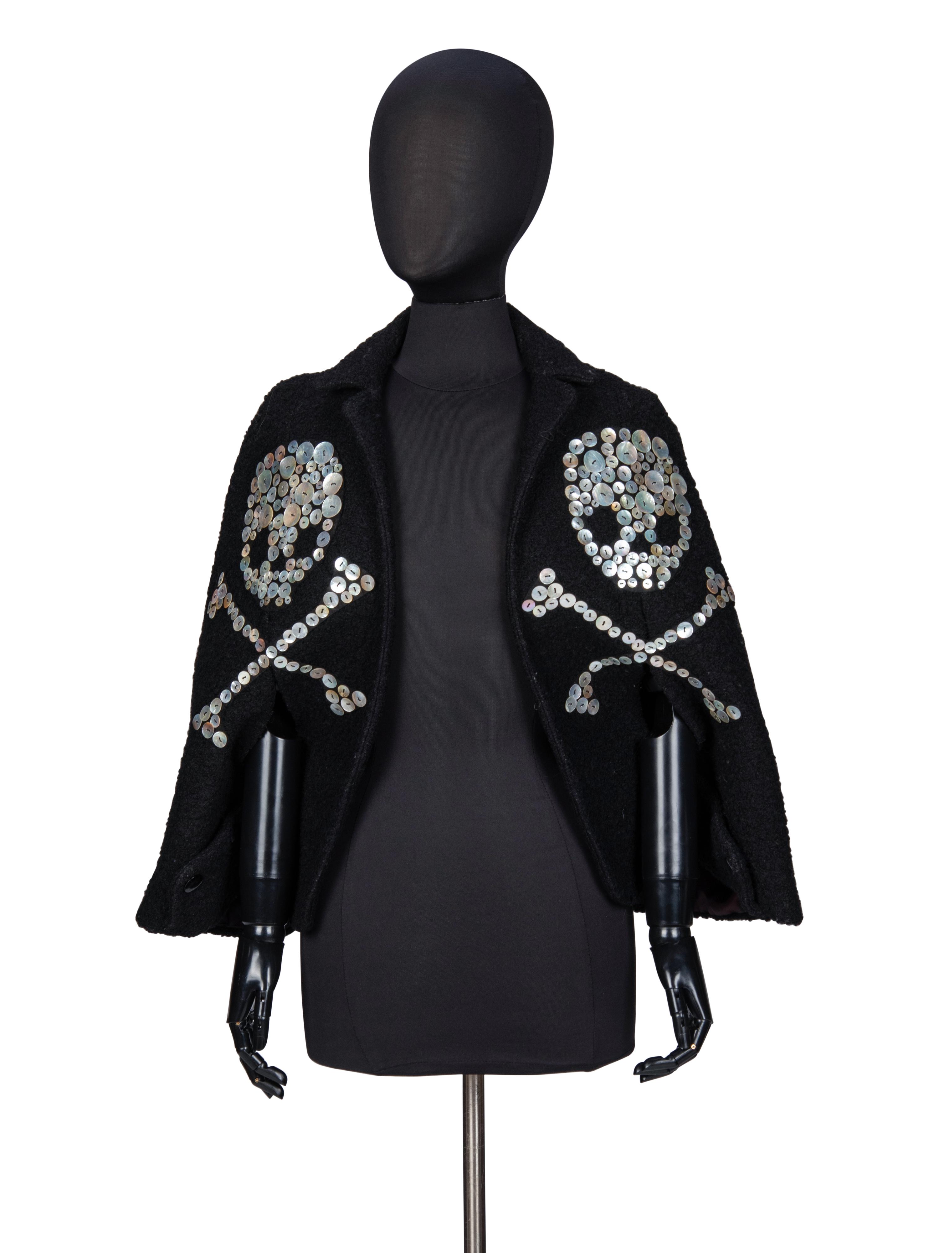 LIBERTINE, SKULL-EMBELLISHED CAPELET
