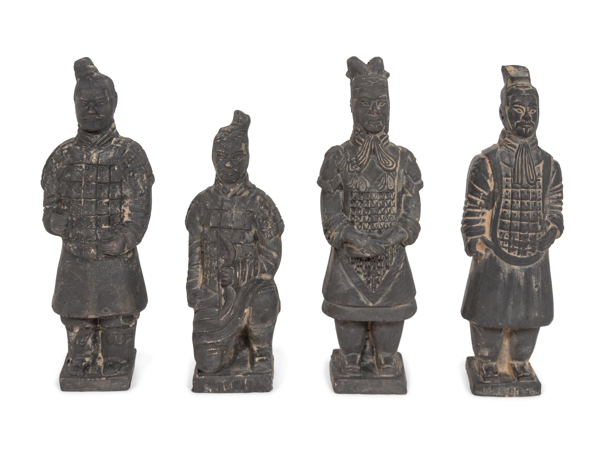 Four Terracotta Warrior Replicas