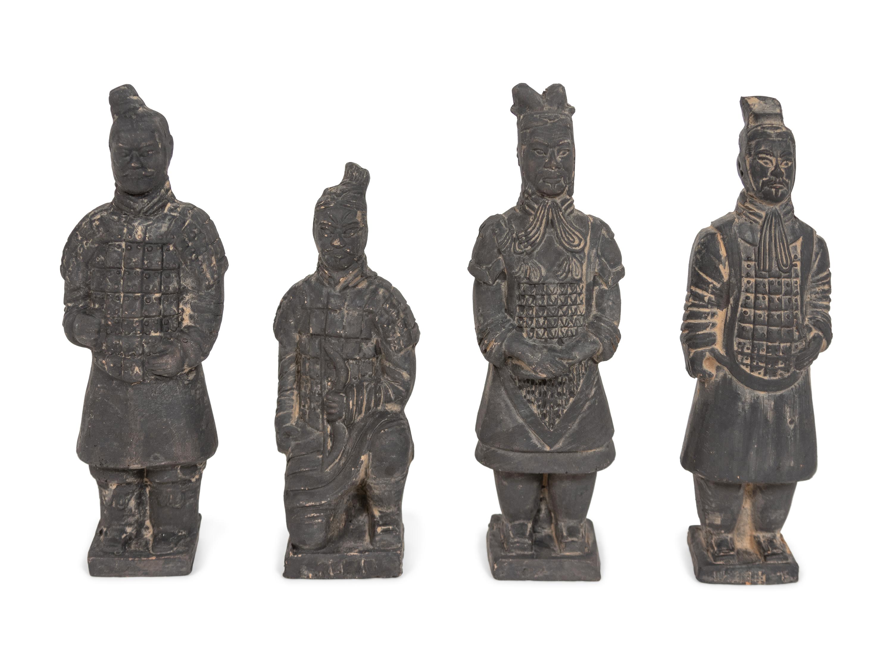 Four Terracotta Warrior Replicas