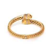 GREEK, YELLOW GOLD, DIAMOND, AND RUBY BRACELET