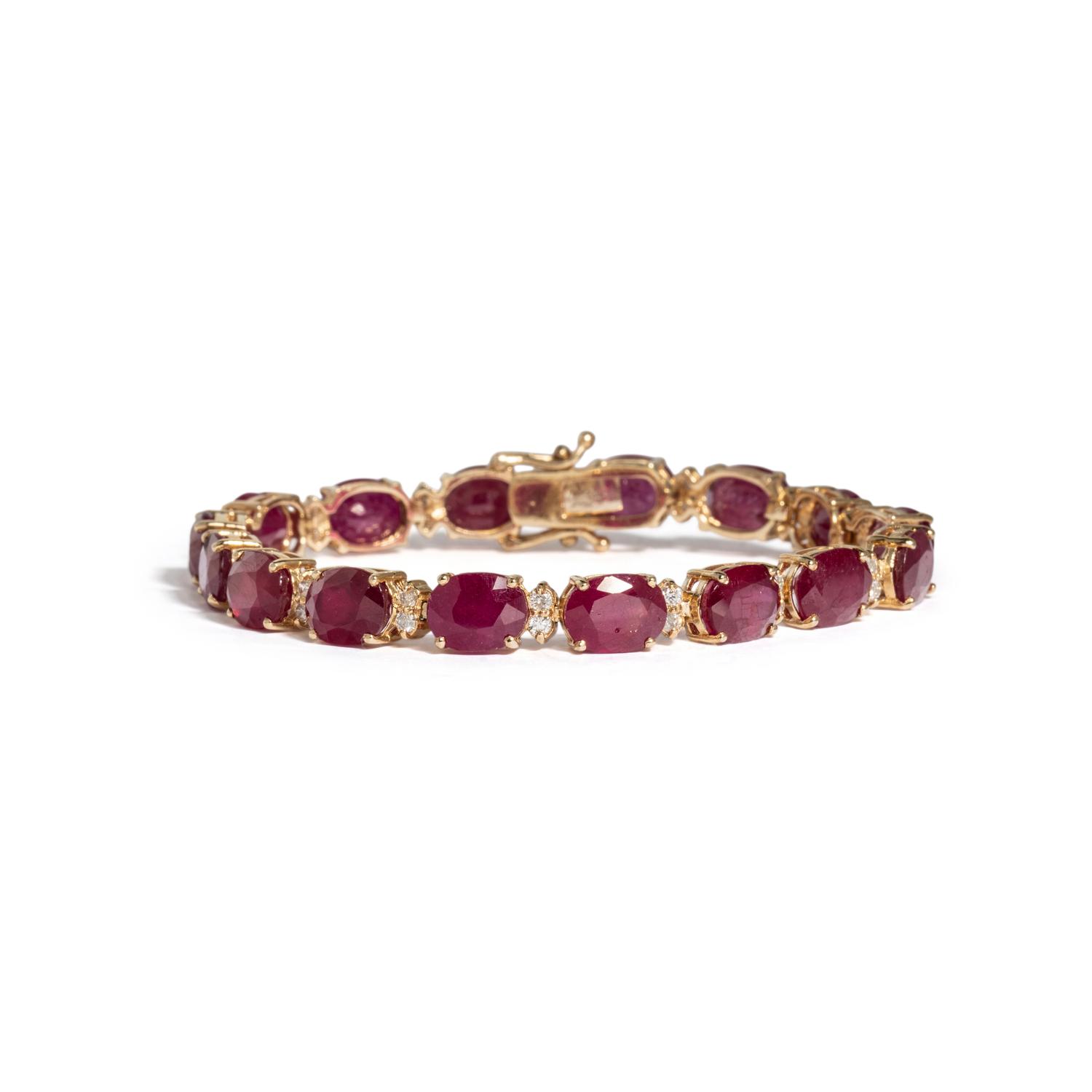 COMPOSITE GEM AND DIAMOND BRACELET