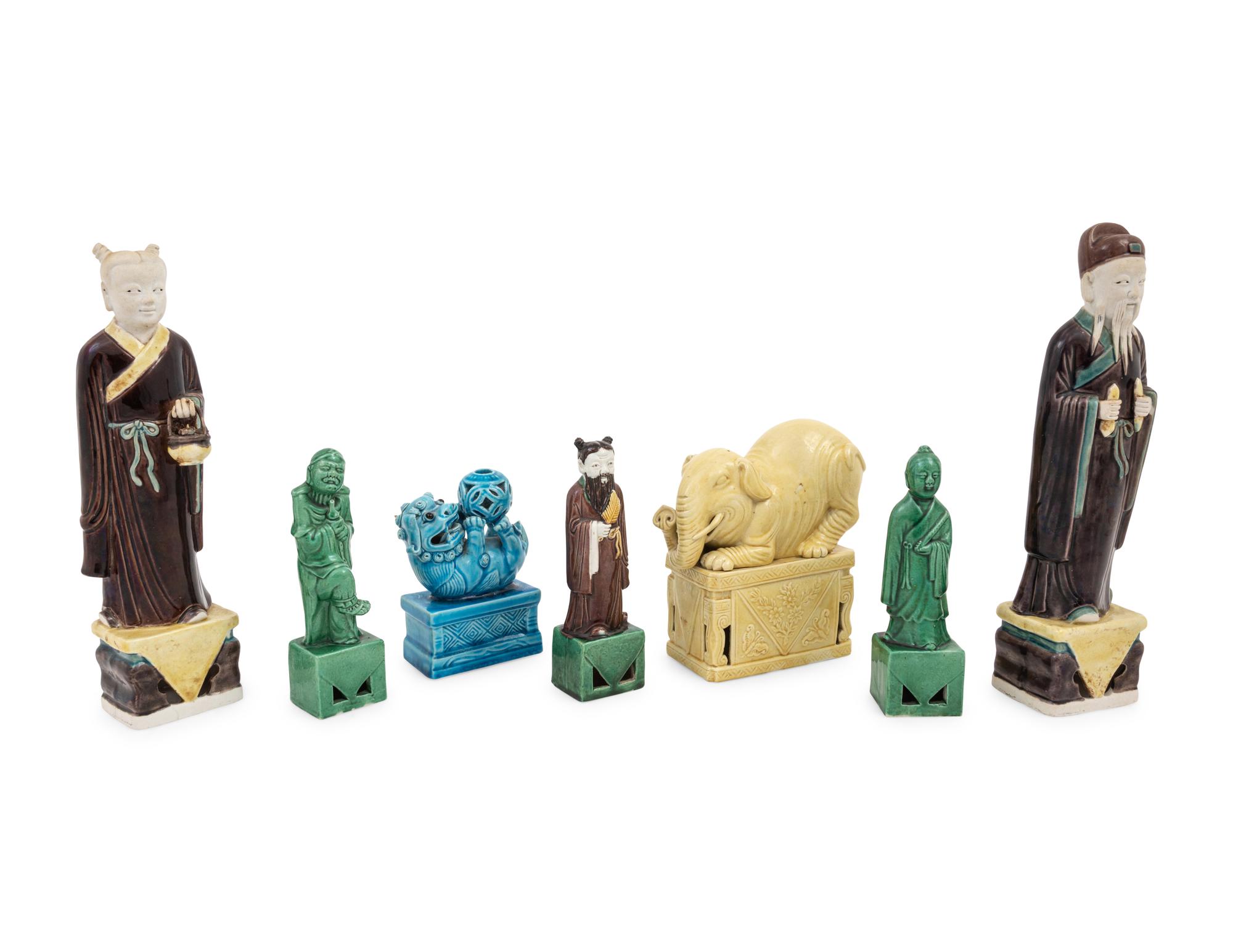 Seven Chinese Porcelain Figures