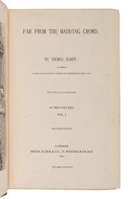 HARDY, Thomas (1840-1928). Far From the Madding Crowd . London: Smith, Elder & Co., 1874 [but 1875].