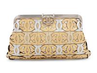 Chanel Die-Cut CC Metallic Leather Frame Clutch Bag, 2008-09