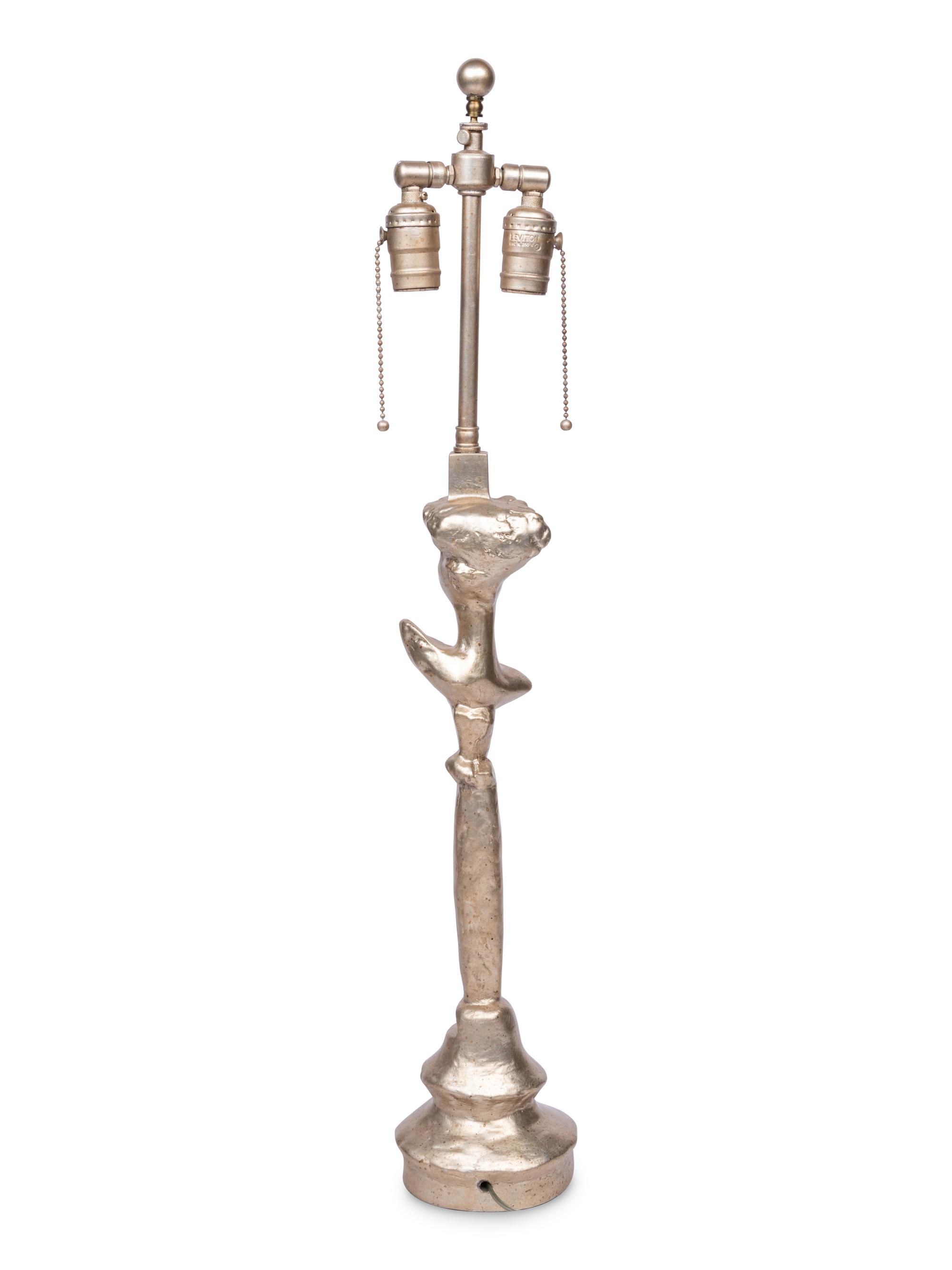 A Diego Giacometti Style Composition "Sirmos" Table Lamp