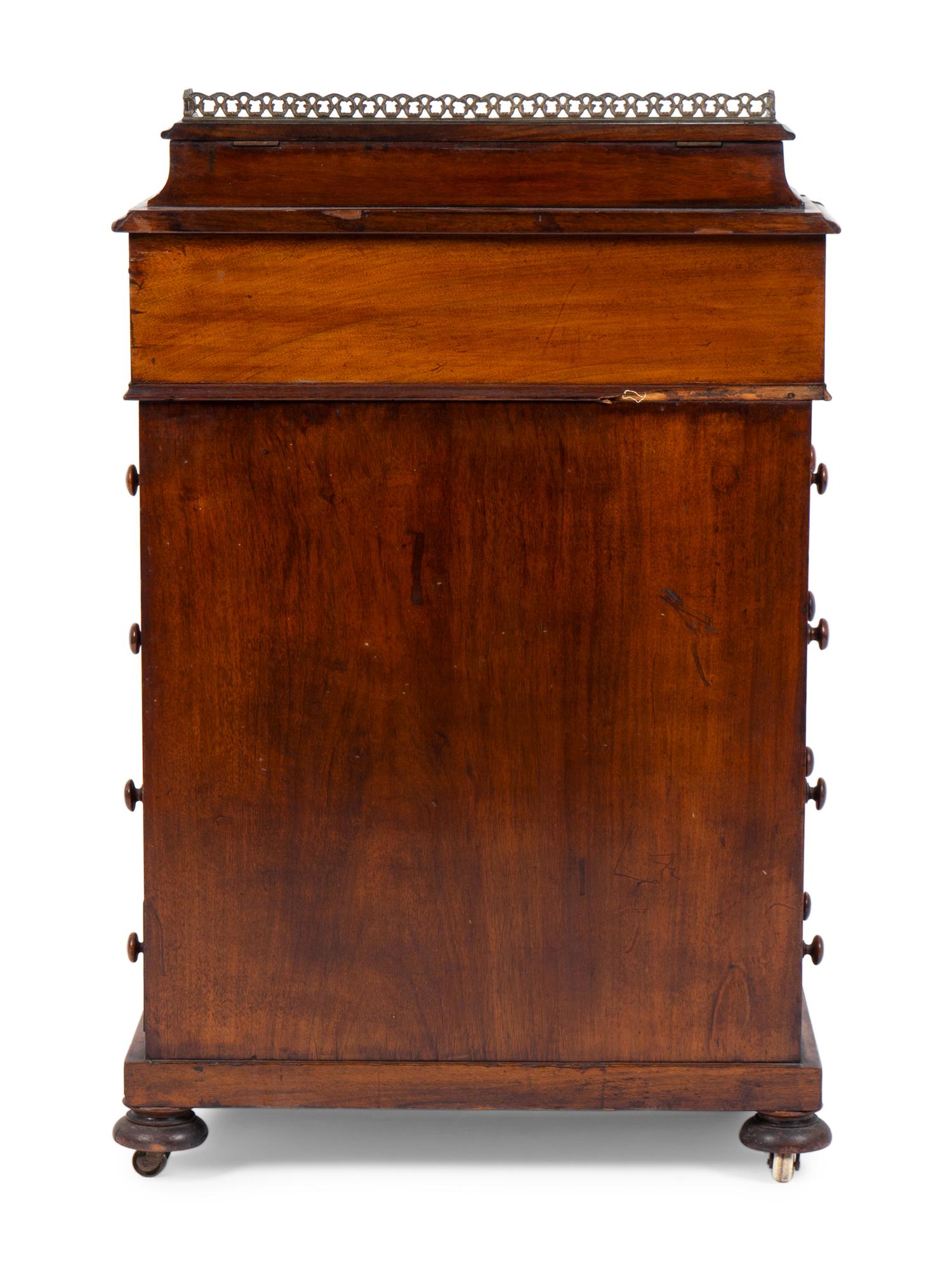 A Victorian Burl Walnut Davenport Desk — 19TH CENTURY