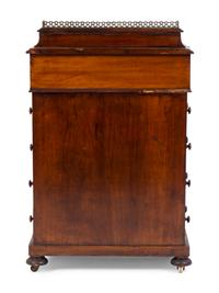 A Victorian Burl Walnut Davenport Desk — 19TH CENTURY
