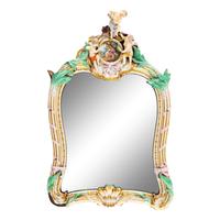 A Meissen Porcelain Mirror