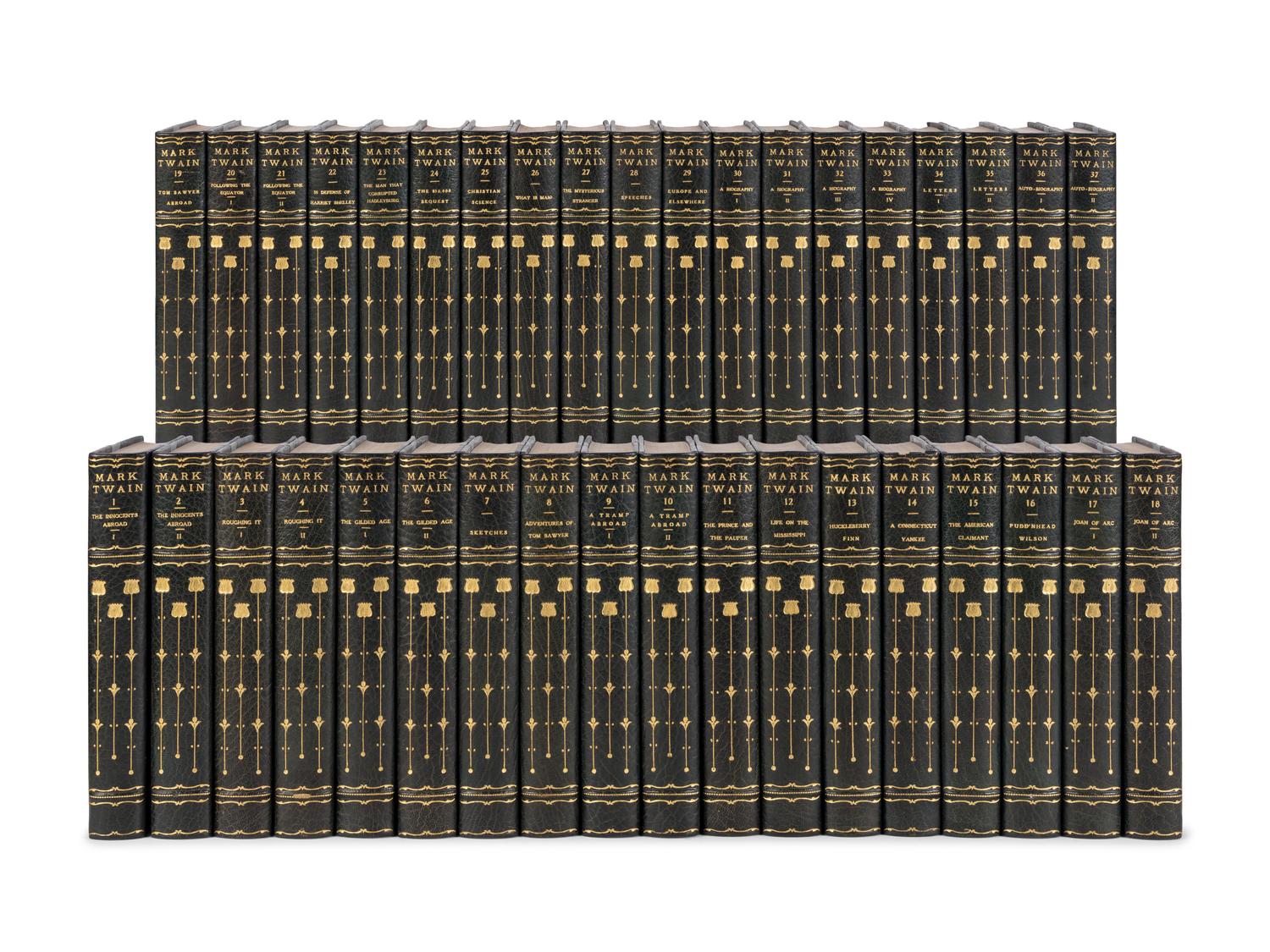 CLEMENS, Samuel Langhorne ("Mark Twain") (1835-1910). The Writings . New York and London: Harper & Brothers, 1929.