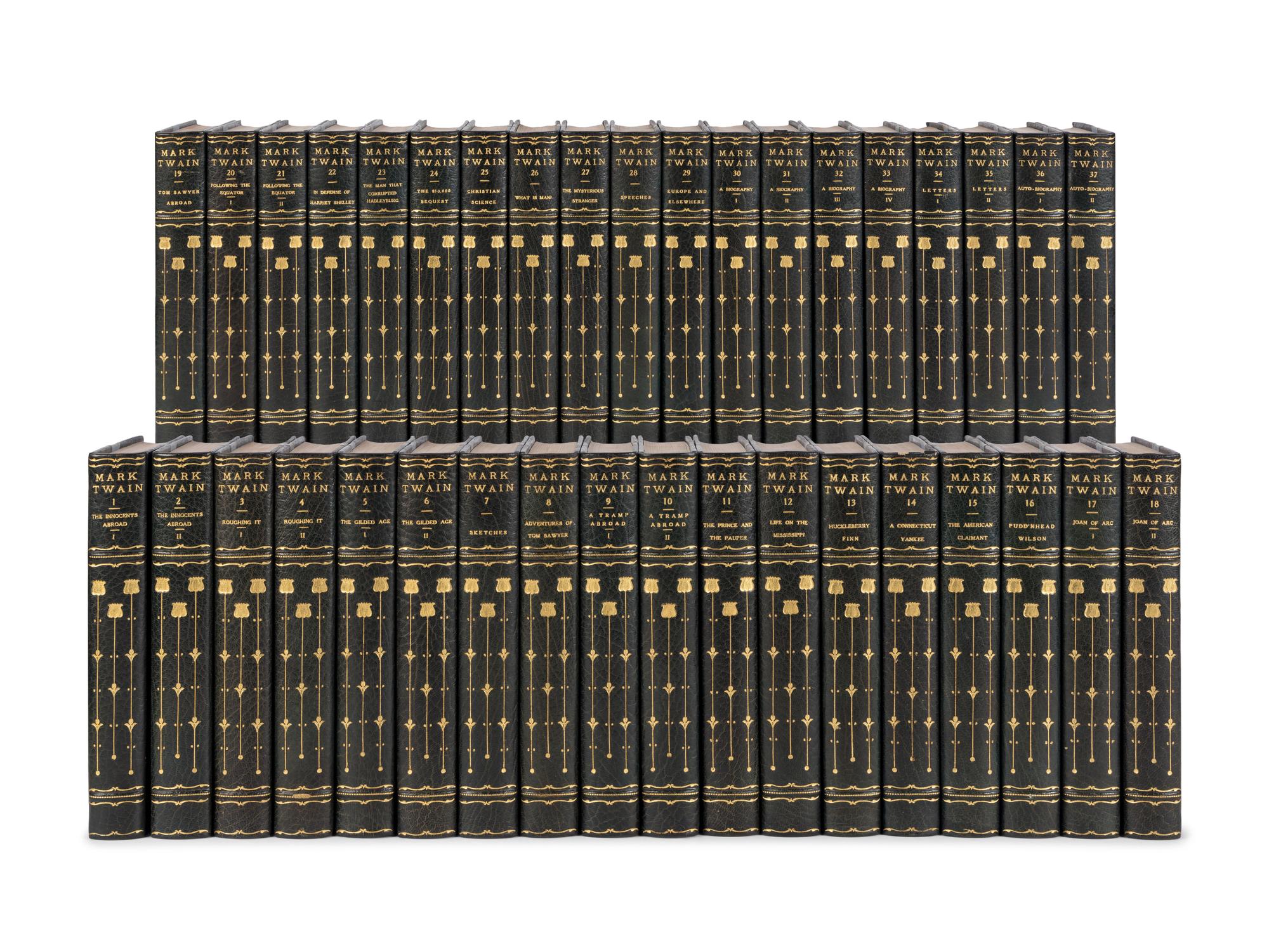 CLEMENS, Samuel Langhorne ("Mark Twain") (1835-1910). The Writings . New York and London: Harper & Brothers, 1929.