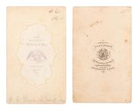 SHERMAN, William Tecumseh (1820-1891). A group of 3 items, including 2 CDVs and an autograph endorsement signed ("W.T. Sherman"), as Major General. Memphis, TN, 25 November 1862.