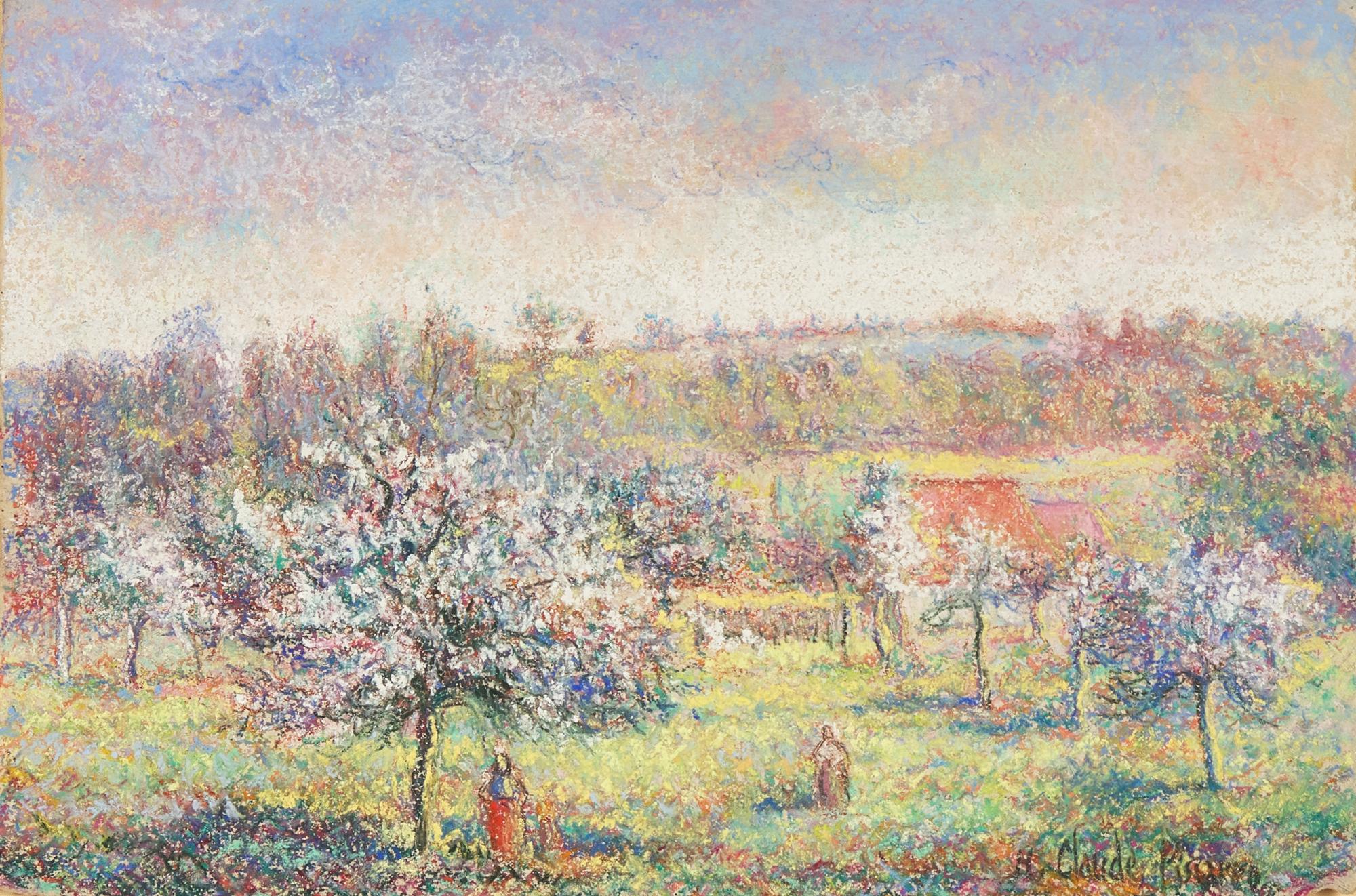 Hugues Claude Pissarro (French, b. 1935) — Pommier en Fleur à la Ferme de Noué