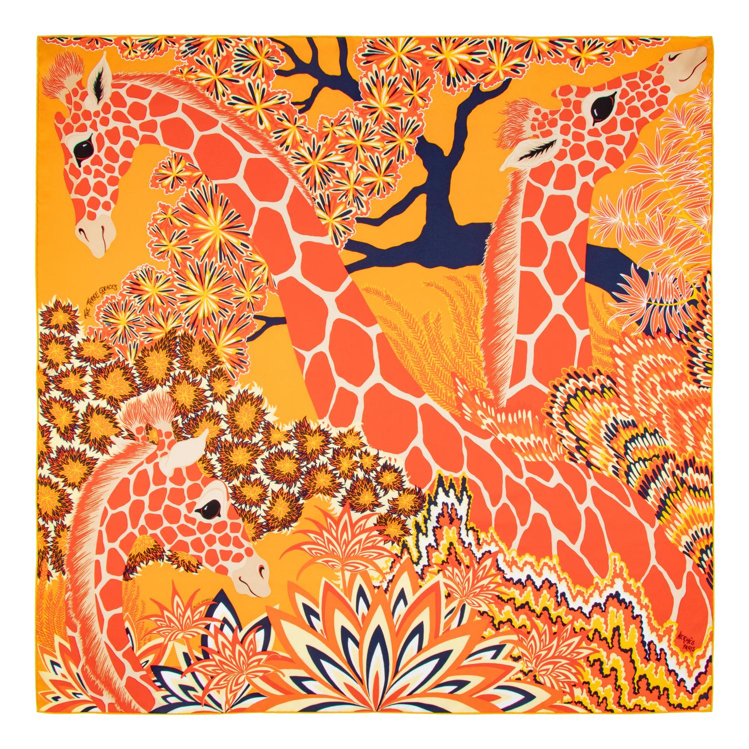 Hermès, Three Scarves 90