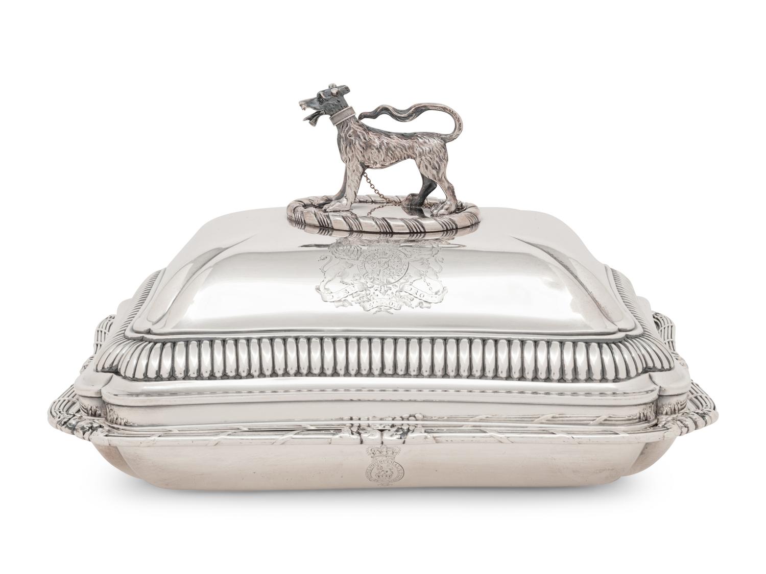 A George III Silver Covered Entrée Dish of Ducal Interest