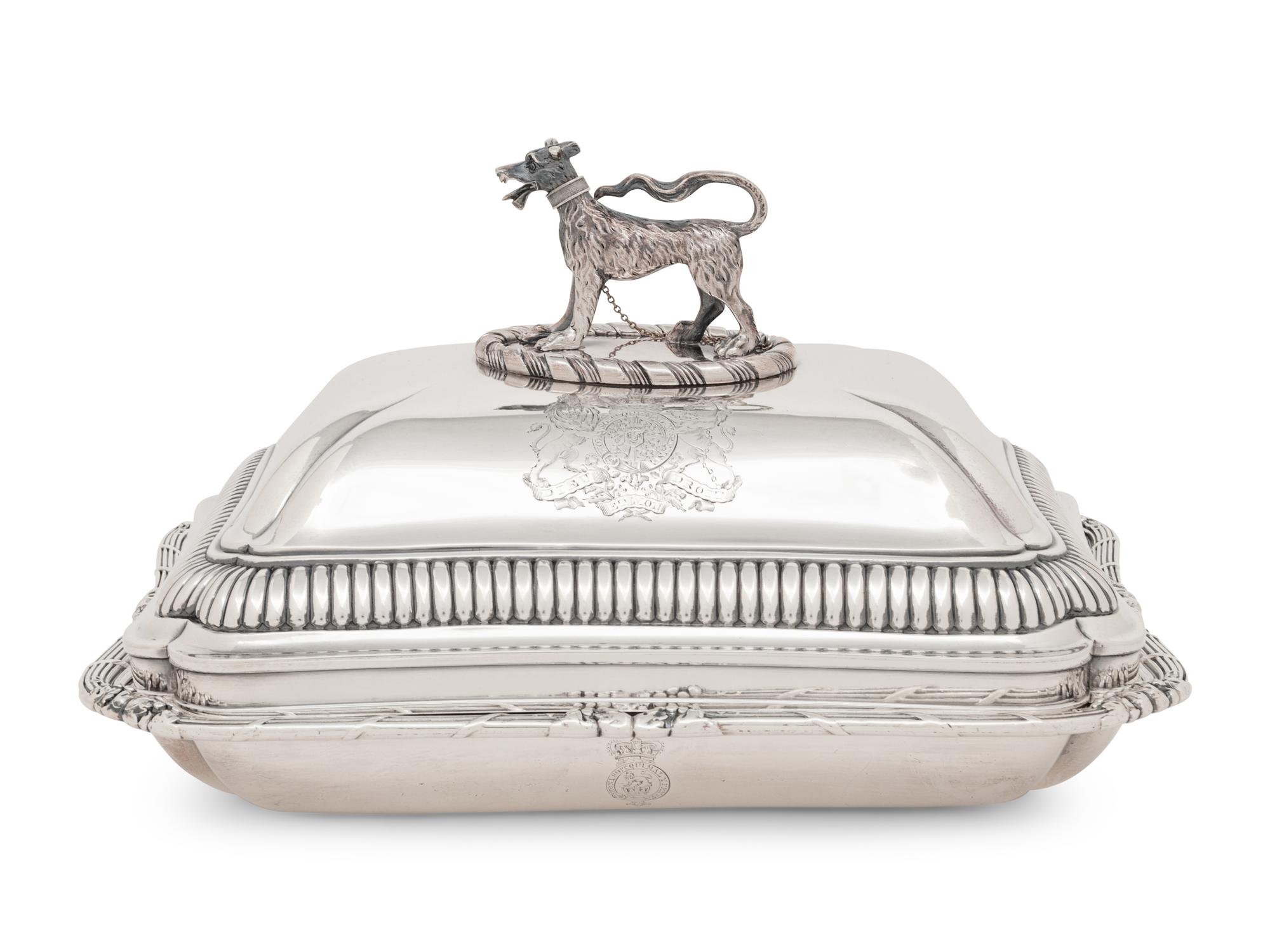 A George III Silver Covered Entrée Dish of Ducal Interest