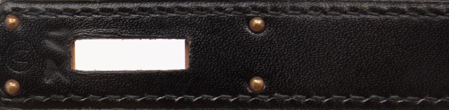 HERMÈS, KELLY 32 IN NOIR BOX LEATHER