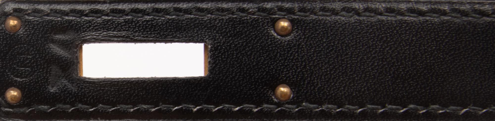 HERMÈS, KELLY 32 IN NOIR BOX LEATHER