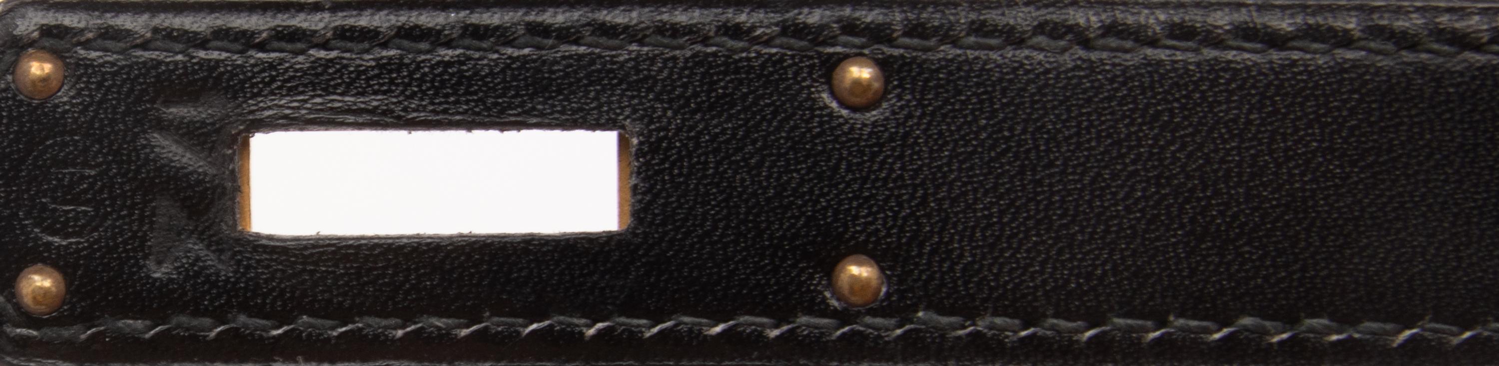 HERMÈS, KELLY 32 IN NOIR BOX LEATHER