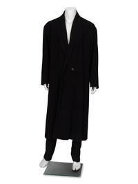 Issey Miyake, Shawl Collar Black Wool Coat