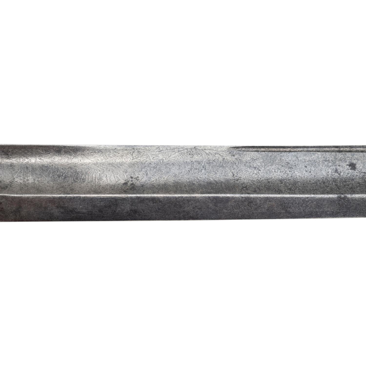G.W. Simons & Bro. Retailed Collins Model 1850 Foot Officer's Sword Presented to Capt. Joseph Vaughan - 106th PA Volunteers