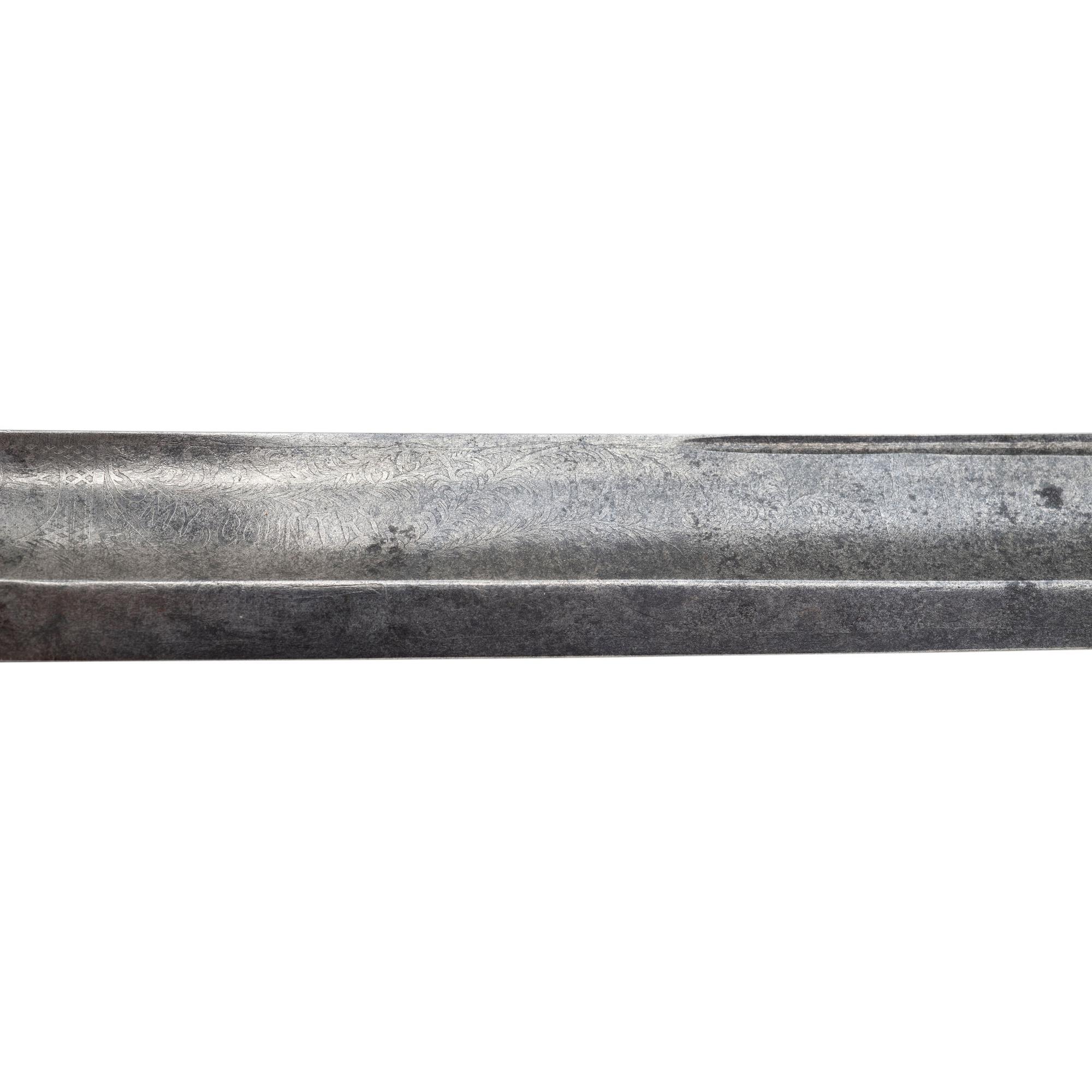 G.W. Simons & Bro. Retailed Collins Model 1850 Foot Officer's Sword Presented to Capt. Joseph Vaughan - 106th PA Volunteers