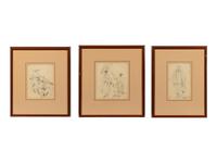 Three Sketches of Chinese Figures