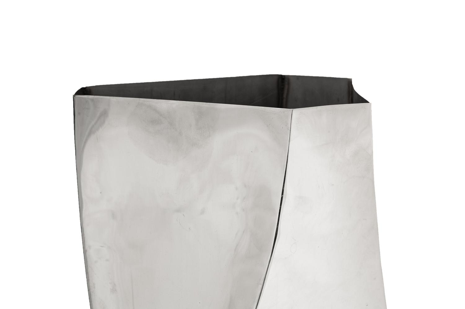 A Pair of Chrome Plated Waste Baskets by Michael Aram