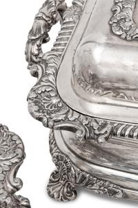 A Collection of Nine Silver-Plate Table Articles