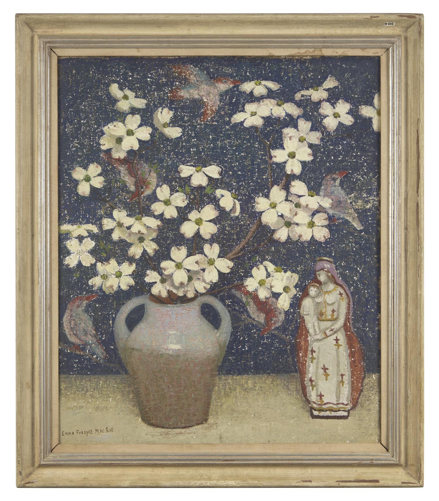 Dogwood with Blue Madonna , 1946