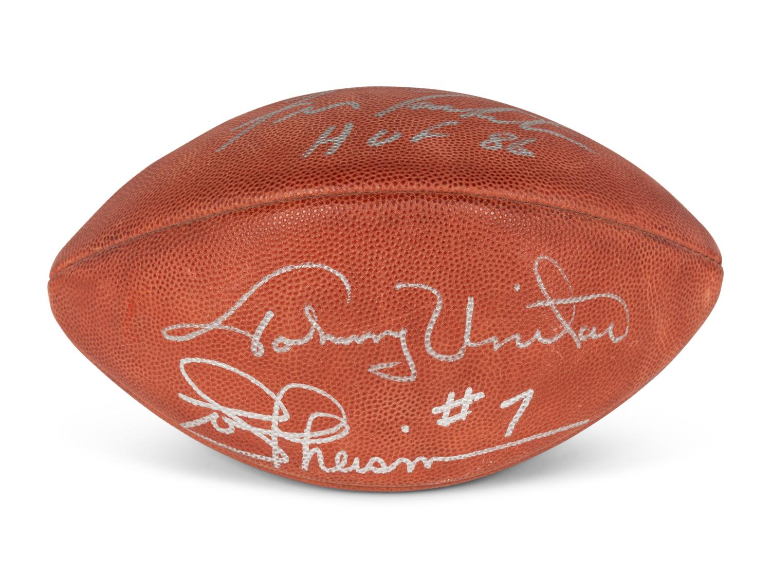 A Group of Eight Pro Football Hall of Fame Signed Autograph Items (Beckett Authentication Services BAS Certified),