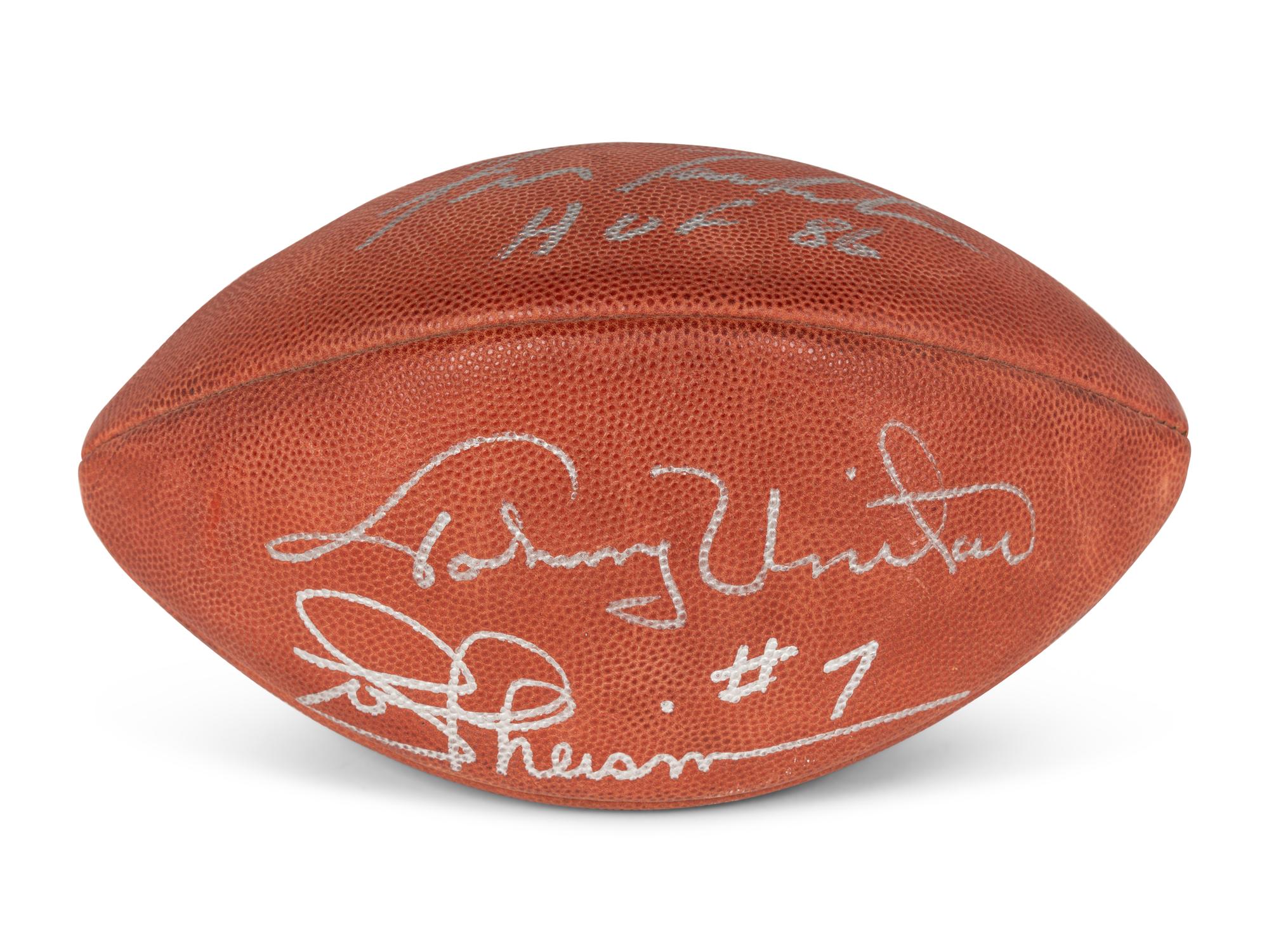 A Group of Eight Pro Football Hall of Fame Signed Autograph Items (Beckett Authentication Services BAS Certified),