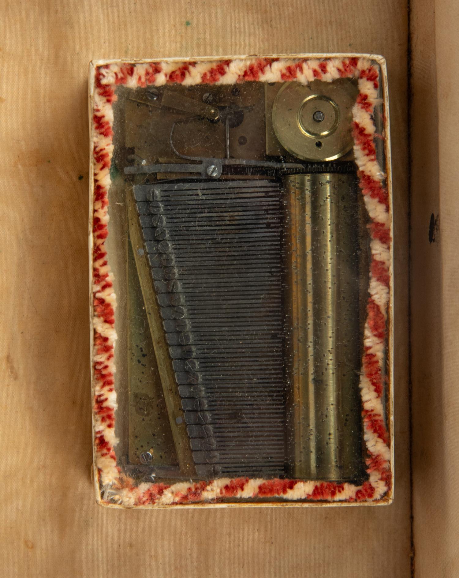 A Palais Royal Burlwood Musical Sewing Box