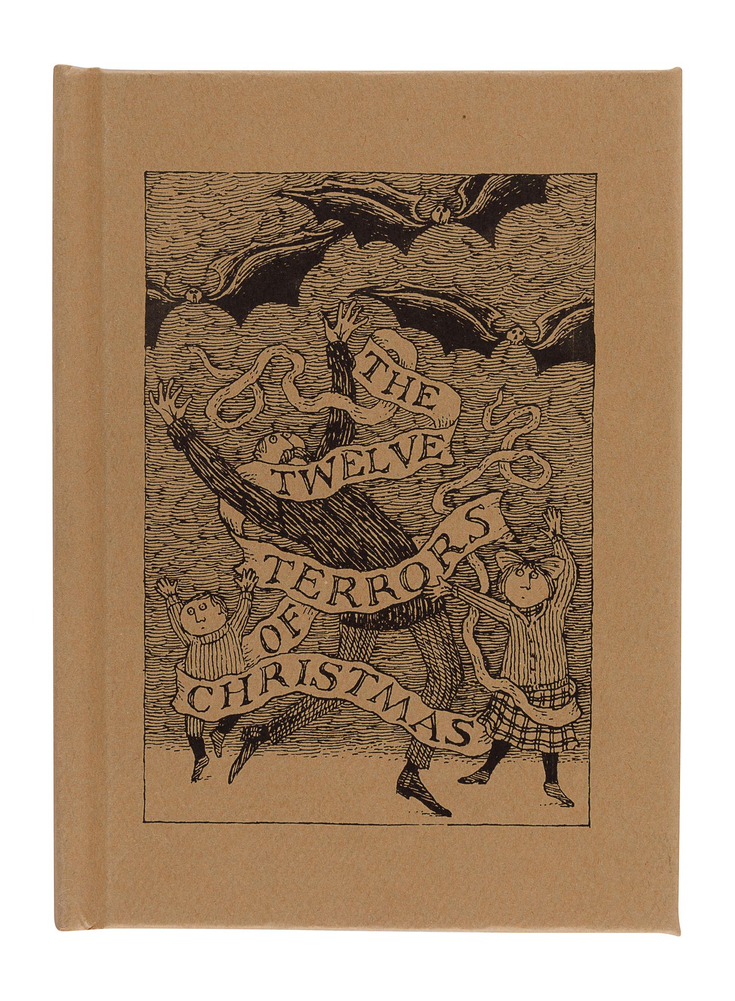GOREY, Edward (1925-2000), illustrator. -- UPDIKE, John (1932-2009). The Twelve Terrors of Christmas . New York: Gotham Book Mart, 1994.
