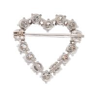TIFFANY & CO., DIAMOND HEART BROOCH