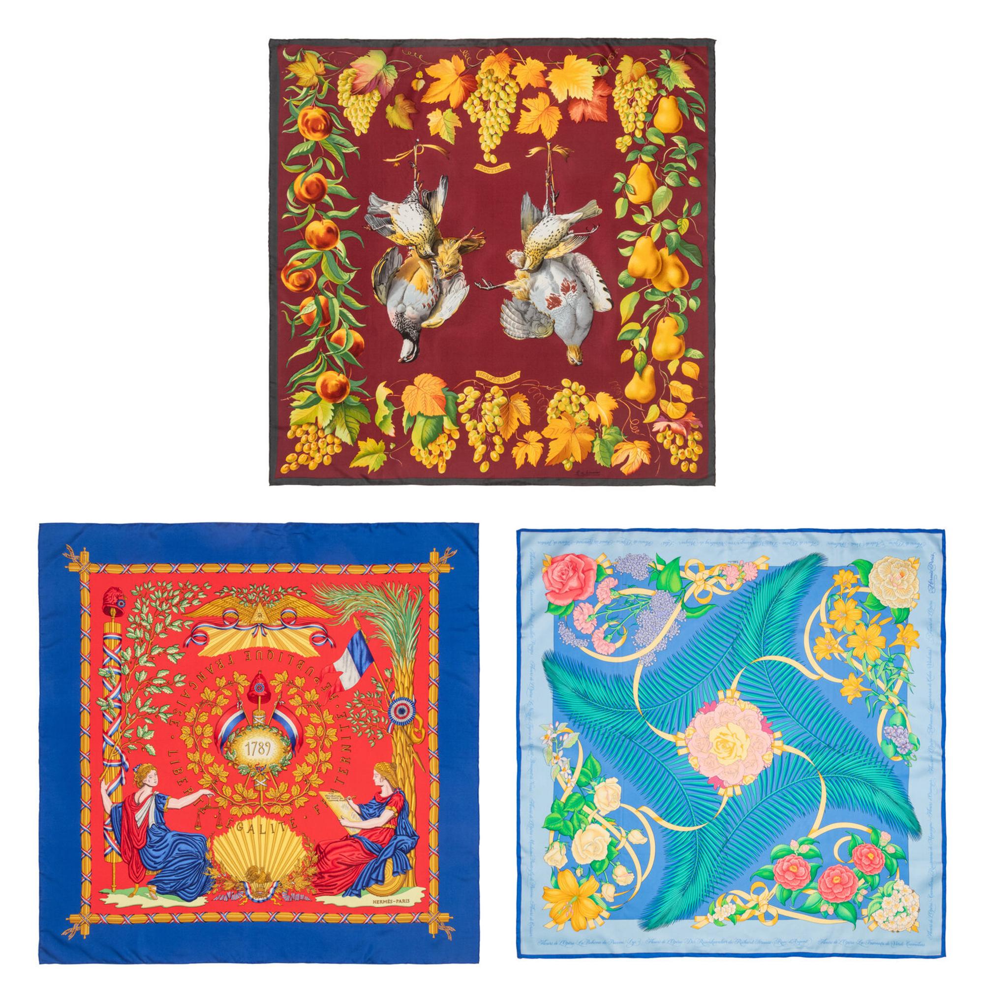 Three H ermès Scarves