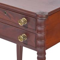 Two Federal Carved Mahogany Two-Door Sewing Stands