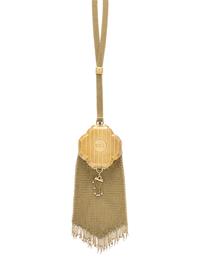 ANTIQUE, YELLOW GOLD AND SEED PEARL EVENING BAG