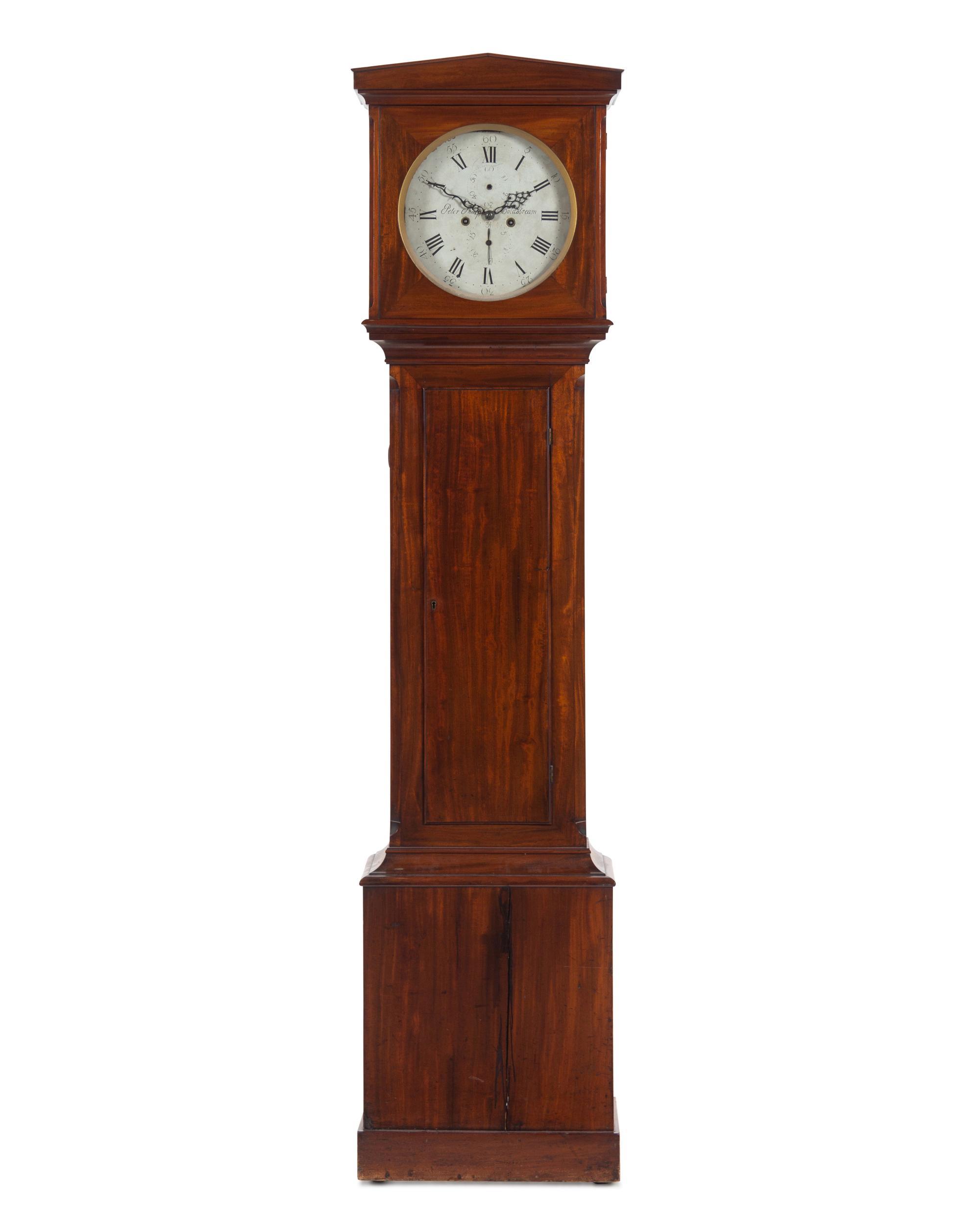A Scottish Mahogany Tall Case Clock