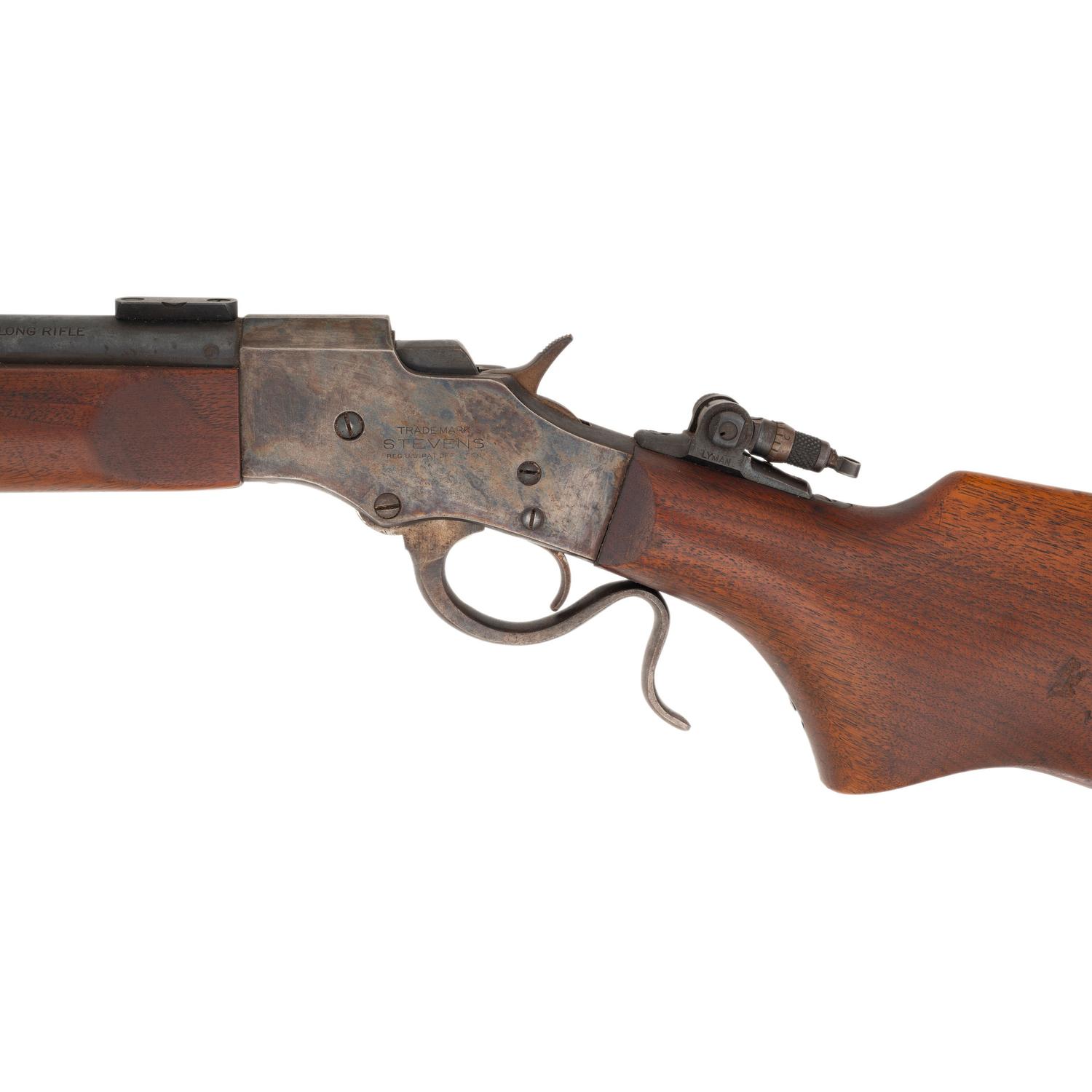 **Lot of 2 Stevens: No. 418 Rifle and Tip-Up Shotgun