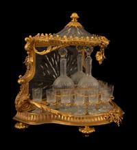 A French Gilt Bronze and Cut Glass Tantalus