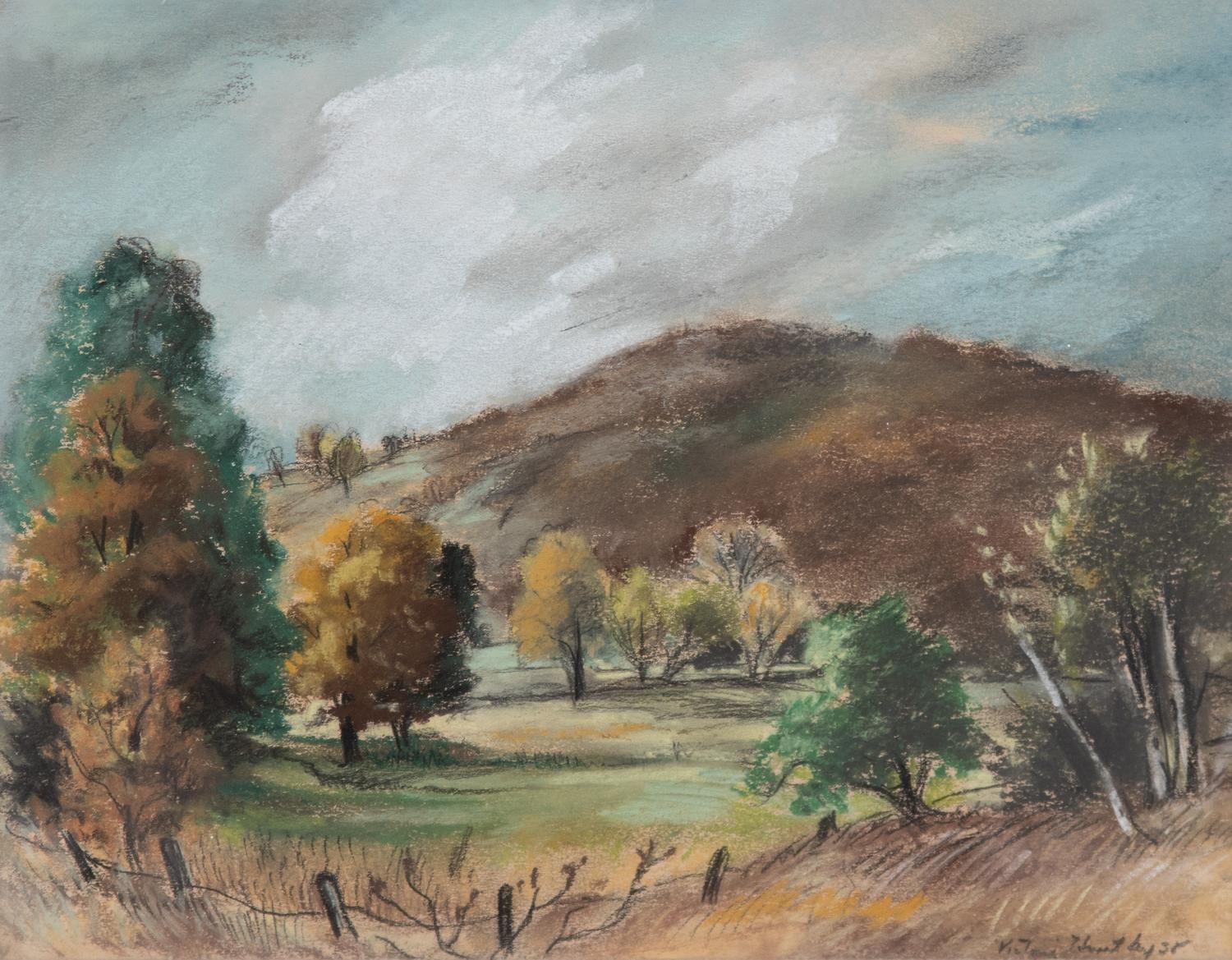 Victoria Ebbels Hutson Huntley, (American, 1900-1971) — Landscape, 1928