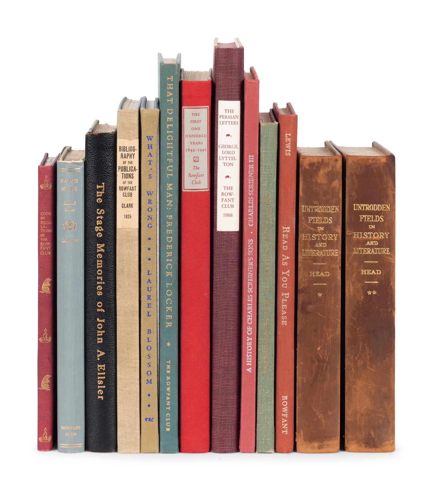 [ROWFANT CLUB]. A large group of approximately 56 works in 58 volumes from the Rowfant Club and other Ohio printers, comprising: