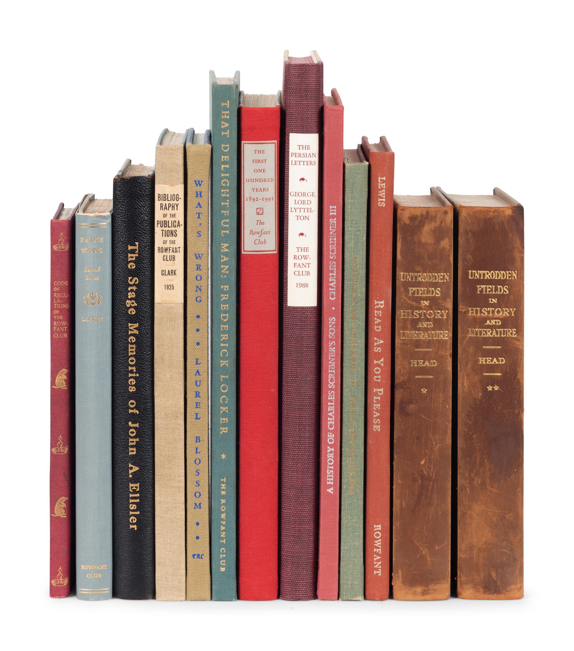 [ROWFANT CLUB]. A large group of approximately 56 works in 58 volumes from the Rowfant Club and other Ohio printers, comprising: