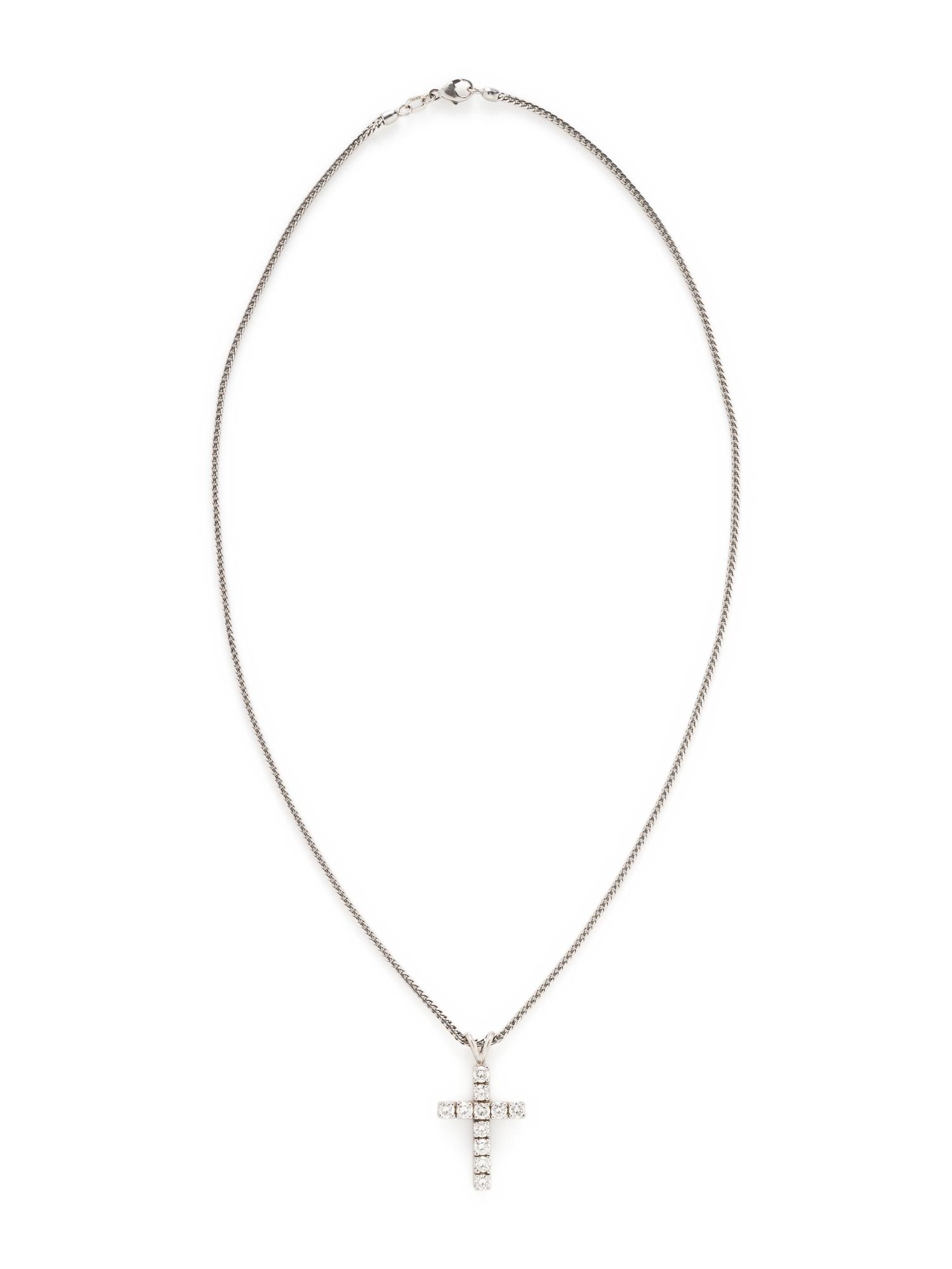 DIAMOND CROSS PENDANT NECKLACE