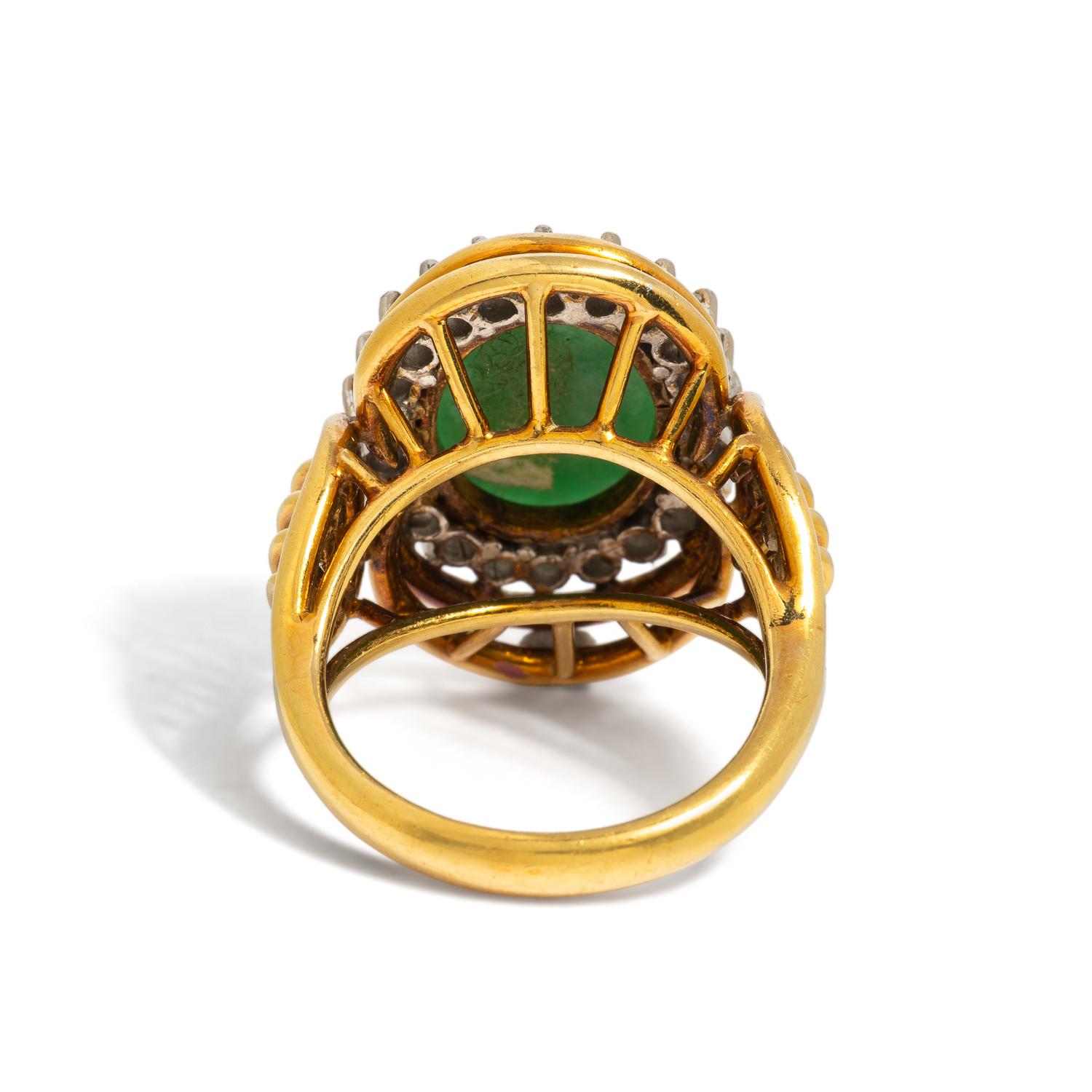 JADE AND DIAMOND RING