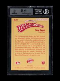 A 1994 Donruss Diamond Kings Jumbo Tony Gwynn Kirby Signed Autograph Baseball Card No. DK-11 (Beckett Authentication Services BAS Certified)