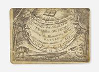 [Americana] [Peale, Charles Willson]: Philadelphia Museum Admission Ticket
