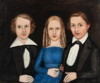 Attributed to William Kennedy, (American, 1817-1871), Two Brothers and a Sister