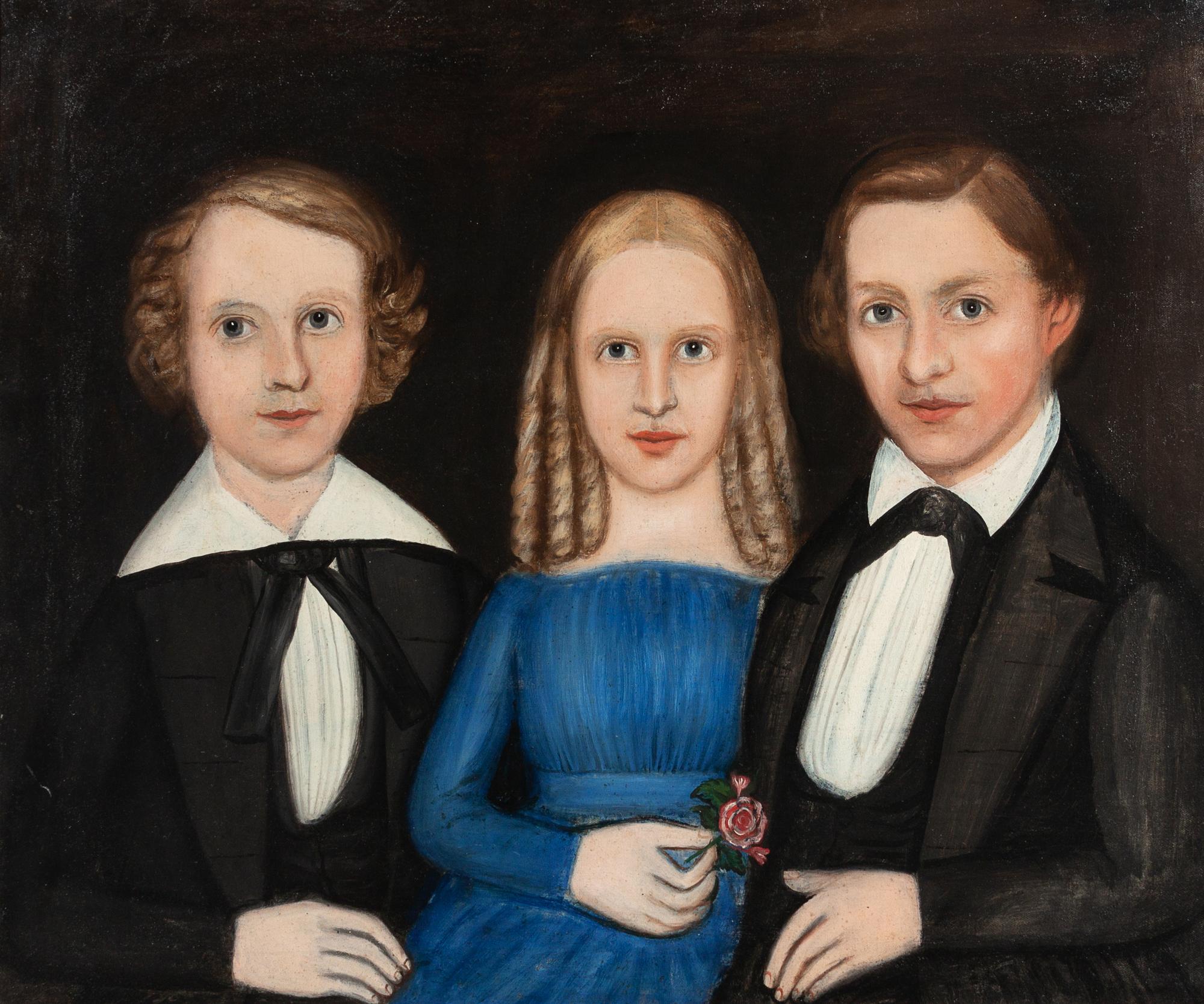 Attributed to William Kennedy, (American, 1817-1871), Two Brothers and a Sister