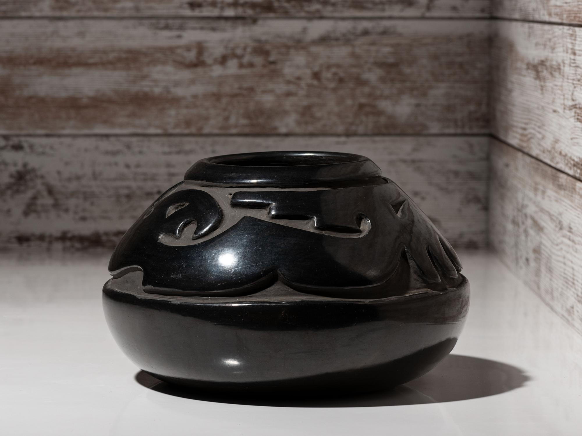 Blackware Pottery Jar